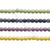Handmade Mix Color Porcelain/Ceramic Beads Strands, Round, Diameter 10mm, Hole 2mm, about 42 beads/strand 15~16"