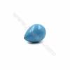 Perle colorate di conchiglia di Eletroplating, a goccia d'acqua, dimensioni 16x21 mm, foro 1 mm, 10 pezzi/confezione