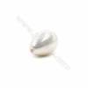 Grânulos de concha galvanoplastia com Pérola de meio-perfurado  Colorido  (gota). Tamanho: 16x25 mm. Orificio 0.8 mm  8 pçs/pac