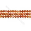 Natural Fire Agate Beads Strands, Round, Size 4mm, Hole 0.6mm, 15~16"/strand