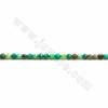 Natural Green Grass Agate Beads Strand, Faceted Round, Size 4mm, Hole 0.7mm, 15~16"/strand