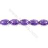 Natural Amethyst Beads Strand  Oval  Size 13x18mm  hole 1.5mm  about 22 beads/strand 15~16"