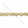 Handmade Carved Ox Bone Beads Strands, Turtles, Yellow, Size 30x30mm, Hole 1.5mm, 14pcs/strand