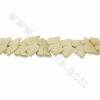 Handmade Carved Ox Bone Beads Strands, White, Fish, Size 30x50mm, Hole 1.5mm, 10 beads/strand