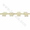 Handmade Carved Ox Bone Beads Strands, Dragonfly, White, Size 40x45mm, Hole 1.5mm, 9 beads/strand