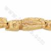 Handmade Carved Lucky Cat Ox Bone Beads Strand Size 25x45mm Hole 1.5mm 10 Beads/Strand