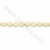 Handmade Carved Ox Bone Beads Strands, Flower, White, Size 13x13mm, Hole 1mm, 28 beads/strand