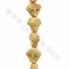 Handmade Carved Monkey Ox Bone Beads Strand Size 11x13mm Hole 1mm 28 Beads/Strand