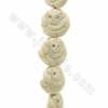 Handmade Monkey Carved Ox Bone Beads Strand  Size 17x17mm Hole 1.5mm 25 Beads/Strand
