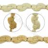 Handmade Carved Ox Bone Beads Strands, Fish, Size 30x50mm, Hole 1mm, 8 beads/strand