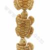 Handmade Carved Ox Bone Beads Strand Tortoise Size 30x43mm Hole 1mm 10 Beads/Strand