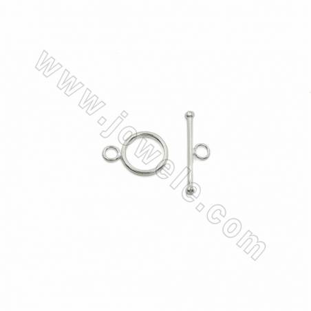 925 Sterling Silber Toggle-haken 12mm x 15 Stck