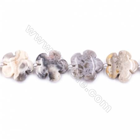 Crazy Lace Agate Beads Strand  Flower  Size 20x20mm  hole 1mm  about 20 beads/strand 15~16‘’