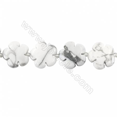 White Howlite Beads Strand  Flower  Size 20x20mm   hole 1mm   about 20 beads/strand 15~16‘’