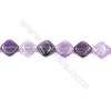 Natural Amethyst Beads Strand  Rhombus  Size 18x18mm  hole 1mm  about 22 beads/strand 15~16"