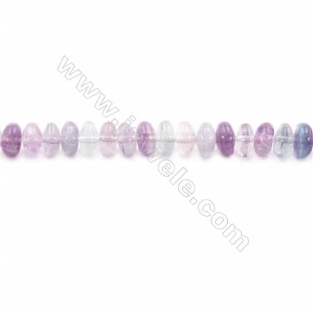 Natural Fluorite Beads Strand  Abacus  Size 5x8mm  hole 0.7mm  about 89 beads/strand 15~16‘’