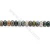 Natural Fancy Indian Agate Beads Strand  Abacus  Size 5x8mm   hole 0.7mm   about 79 beads/strand 15~16"