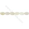 Natural White Agate Beads Strand  Oval  Size 10x14mm  Hole: 1mm  about 29 beads/strand  15~16‘’