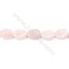 Natural Rose Quartz Beads Strand  Twisted Oval  Size 13x18mm  hole 1mm  about 23 beads/strand 15~16"