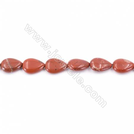 Natural Red Jasper Beads Strand  Teardrop  Size 13x18mm  hole 1mm  about 23 beads/strand 15~16‘’
