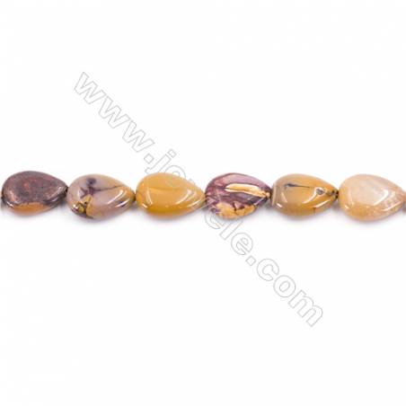 Natural Mookaite Beads Strand  Flat Teardrop  Size 13x18mm  hole 1mm  about 23 beads/strand 15~16‘’
