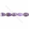 Natural Amethyst Beads Strand  Flat Teardrop  Size 13x18mm  hole 1mm  about 23 beads/strand 15~16"