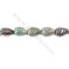 Natural Fancy Indian Agate Beads Strand  Flat Teardrop  Size 13x18mm  hole 1mm  about 23 beads/strand 15~16"