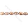 Natural Picture Jasper Beads Strand  Flat Teardrop  Size 13x18mm  hole 1mm  22 beads/strand 15~16"