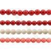 Multicolore Corail teinté ronde sur fil  Taille 7mm de diamètre trou 1.0mm Environ 60perles/fil 15~16"