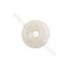 Natural White Agate Pendant Charm  Donut  Diameter 30mm  Hole: 6mm x 1piece