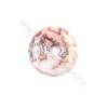 Crazy Lace Agate Pendant Accessory  Donut  Diameter 40mm  hole 8mm  x 1piece