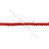 Various Colors Coral Abacus Beads Strands  Dyed  Size 2x3mm  Hole: 0.7mm  about 200 pcs/strand 15~16"