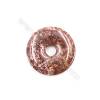 Natural Brecciated Jasper Pendant Accessory  Donut  Diameter 40mm   hole 8mm x 1piece