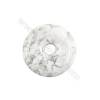 White Howlite Pendant Accessory  Donut Diameter 50mm  hole 10mm x 1piece