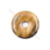 Natural Tiger Eye Pendant Accessory  Donut  Diameter 50mm   hole 10mm x 1piece