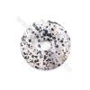 Natural Dalmatian Jasper Pendant Accessory  Donut  diameter 50mm  hole 10mm x 1piece