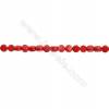 Various Colors Coral Flat Round Beads Strands  Dyed  Size 3x4mm  Hole: 0.6mm  about 95 pcs/strand 15~16"