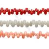 Multicolore Corail teinté en forme de goutte sur fil  Taille 5x7mm trou 0.7mm Environ 120perles/fil 15~16"