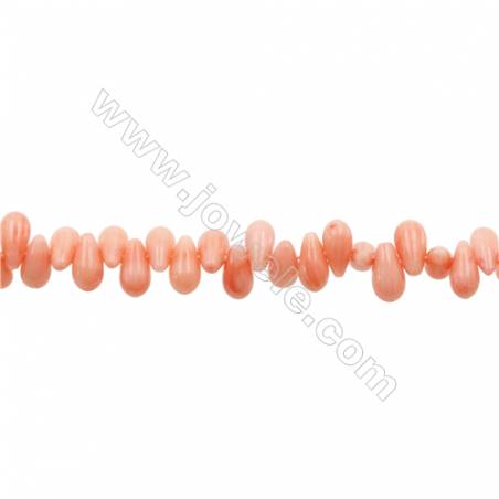 Various Colors Coral Teardrop Beads Strands  Dyed  Size 5x7mm  Hole: 0.7mm  about 120 pcs/strand 15~16"