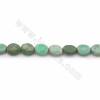 Natural Green Grass Agate Beads Strand Faceted Oval Size 8x6 mm Hole 0.7 Length 39-40cm/Strand