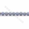 Natural Blue Angelite Beads Strands Faceted Round Size 5mm Hole 0.7mm 15~16"/Strand