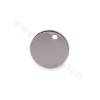 Brass Pendant Charms Coin Disc  Diameter 12mm Hole 1.5mm Gold/White Gold Plated 50pcs/Pack