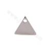 Brass Triangle Charms Pendant White Gold Plated Size 7x8mm Hole 1.5mm 60pcs/Pack