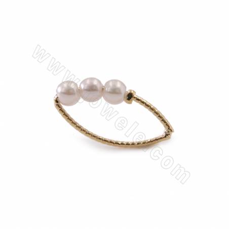 銅製品 串塑料珠子連接環 眼睛 銅鍍真金 真白金 尺寸20x10毫米 20個/包