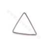 Brass Triangle Charms Linking Ring Size 17x19mm Gold/ White Gold Plated 50pcs/Pack