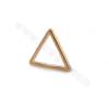 Brass Triangle Charms Linking Ring Size 10x12mm Gold/White Gold Plated 50pcs/Pack