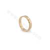 Латунные соединительные кольца, круг, настоящее золото, диаметр 13 мм, толщина 2,6 мм, 50 шт/упак