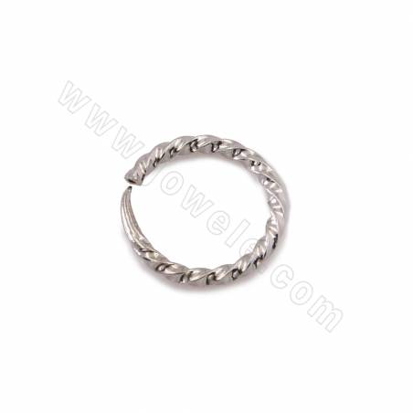 銅製品耳環配件 圓環 銅鍍真白金 尺寸11毫米 50個/包
