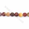 Natural Mookaite Beads Strand Faceted Flat Round Diameter 10mm  Hole 0.7mm Length 15~16"/Strand