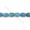 Dyed Apatite Beads Strand Faceted Rectangle  Size 10x14mm Hole 1mm 15~16"/Strand